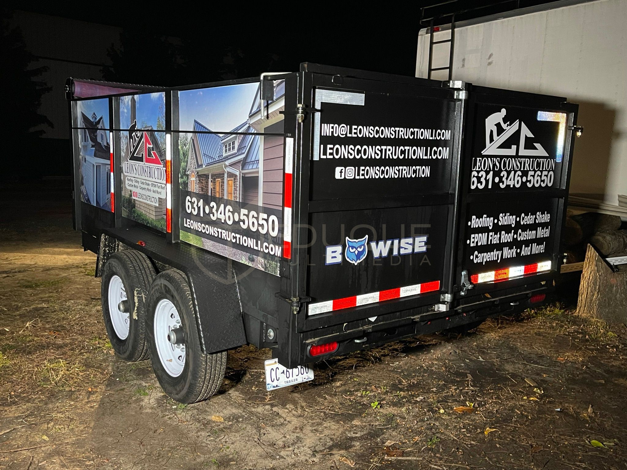 Eduquemedia_Vehicle signage / Leons Construction